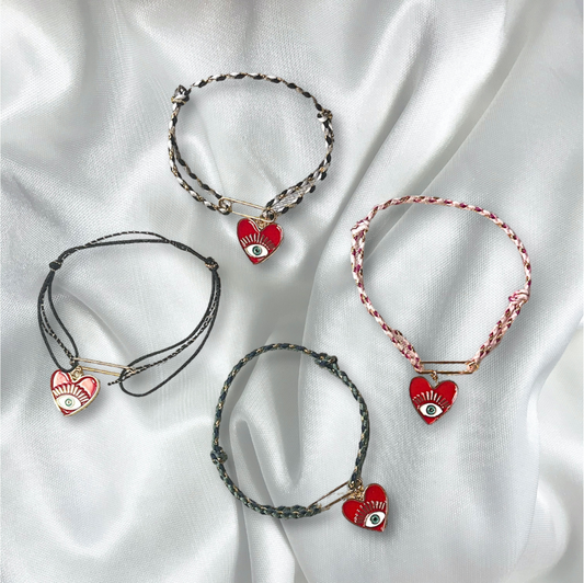 BRACELET CORDON COEUR